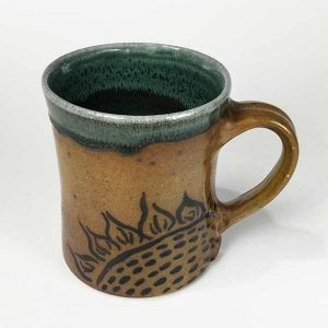 Phyllis Seidner Salt Glazed Sunflower Mug